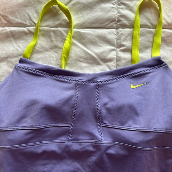 Nike Lavender and Neon Yellow Tank Top - Picture 2 of 3